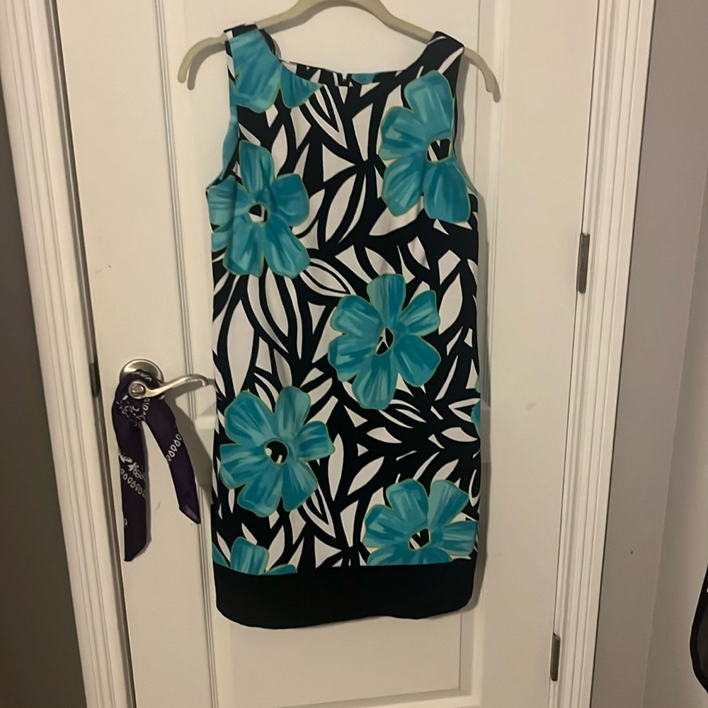 blue flower dress